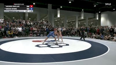 92 lbs Champ. Round 2 - Aeoden Sinclair, Tiger Style Wrestling Club vs Brook Byers, Oregon
