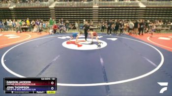 63 lbs Cons. Round 1 - Dawson Jackson, Eastside United Wrestling Club vs John Thompson, Top Of The Rock Wrestling Club