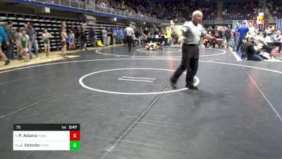 70 lbs Rd 2 - Consi Of 16 #1 - Peter Adams, Punxsutawney vs Jackson Volocko, Ferndale Area