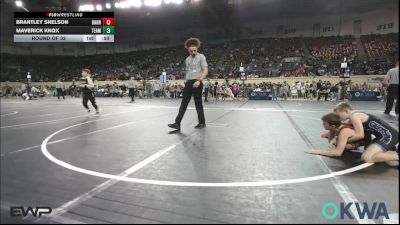 80 lbs Round Of 32 - Brantley Snelson, Barnsdall Youth Wrestling vs Maverick Knox, Team Guthrie Wrestling