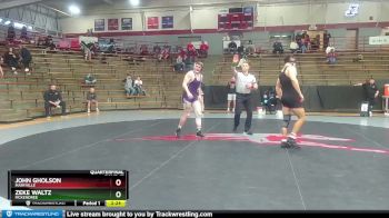 184 lbs Quarterfinal - John Gholson, Maryville vs Zeke Waltz, McKendree