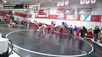 155 lbs Final - Spencer Holum, Northeast Take Down Club vs Jaxon Colvin, Midwest City Bombers Youth Wrestling Club