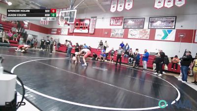 155 lbs Final - Spencer Holum, Northeast Take Down Club vs Jaxon Colvin, Midwest City Bombers Youth Wrestling Club