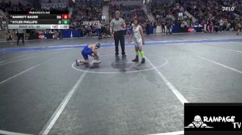 88 lbs Cons. Round 1 - Barrett Sauer, Brawlers vs Kyler Phillips, Jackson CO