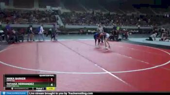 100 lbs Quarterfinal - Anika Barker, Hamilton vs Tatiana Hernandez, Sunnyside H.S.