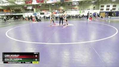 174 lbs Cons. Round 2 - Chris Wohrley, Graceland University vs Kohlter Mariscal, Graceland University
