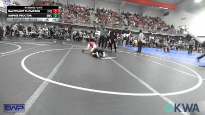 115 lbs 5th Place - Kaydeance Thompson, Sperry Wrestling Club vs Sophie Proctor, Henryetta Knights Wrestling Club