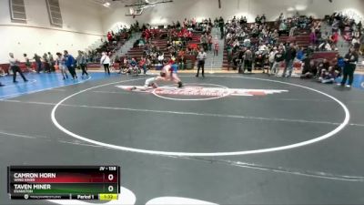 138 lbs Cons. Round 4 - Taven Miner, Evanston vs Camron Horn, Wind River