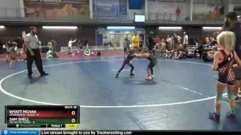 45 lbs Placement Matches (16 Team) - Wyatt Mchan, Stronghold - Black vs Sam Shell, The Big MF Purge