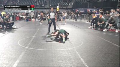 95 lbs Consi Of 8 #2 - Rocco DeAngelis, Wrecking Crew Wrestling Academy vs Benjamin Schleifer, Cja