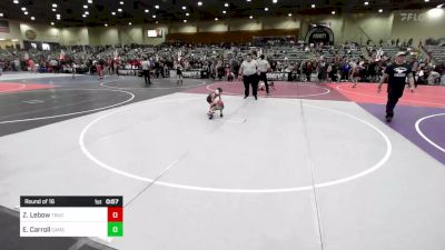 37 lbs Round Of 16 - Zayden Lebow, Truckee WC vs Easton Carroll, Carson Bulldogs