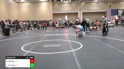 88 lbs Round Of 16 - Andy Sevilla, Yuma Grit vs Lucas Forman, Nevada Elite WC