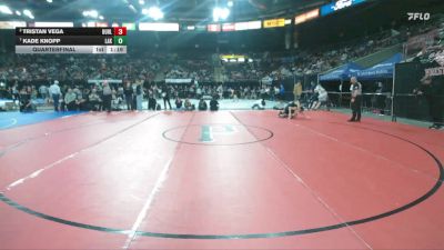 5A 132 lbs Quarterfinal - Kade Knopp, Lakeland vs Tristan Vega, Burley