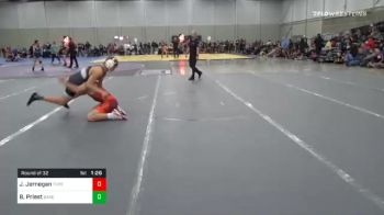 135 lbs Prelims - Josey Jernegan, Threestyle Wrestling vs Beau Priest, Bakersfield Drillers