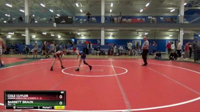 68 lbs Round 3 (16 Team) - Cole Cuyler, Askren Wrestling Academy 2 vs Barrett Braun, 922