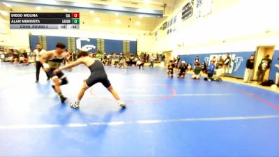 150 lbs Cons. Round 3 - Diego Molina, Eastvale Elite Wrestling vs Alan Mendieta, Los Osos High School Wrestling
