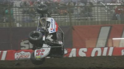 Christopher Bell Flips Big During Final Laps Of Lucas Oil Chili Bowl
