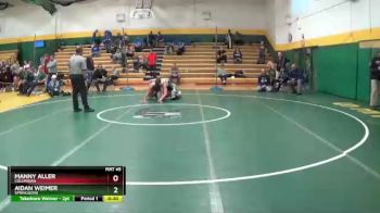 190 lbs Cons. Round 3 - Aidan Weimer, SPRINGBORO vs Manny Aller, COLUMBIAN