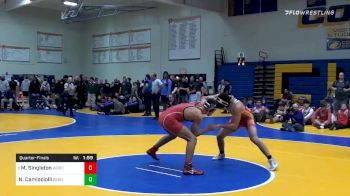 152 lbs Quarterfinal - Mathew Singleton, Woodward Academy (GA) vs Nate Camisciolli, Bergen Catholic (NJ)