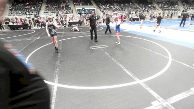 96 lbs Semifinal - Jamison Hughes, R.A.W. vs London McGinnis, Victory Combat Sports