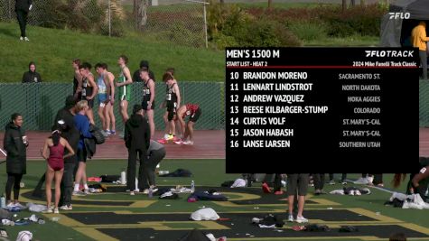Men's 1500m, Prelims 2