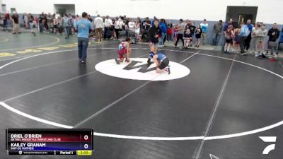 95 lbs X Bracket - Kailey Graham, Mat-Su Matmen vs Driel O`Brien, Bethel Freestyle Wrestling Club