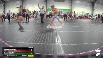 129 lbs Round 3 (4 Team) - James Sievers, Storm Wrestling Center vs Isaac Young, Alabama Elite