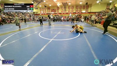 100 lbs Quarterfinal - Maximus Blackwell, Broken Arrow Wrestling Club vs Jack Bovos, Salina Wrestling Club