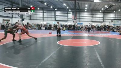 144 lbs Champ. Round 2 - Patrick Winslow, River City Wrestling LLC vs Simeon Barrett, Grizzly Wrestling Club