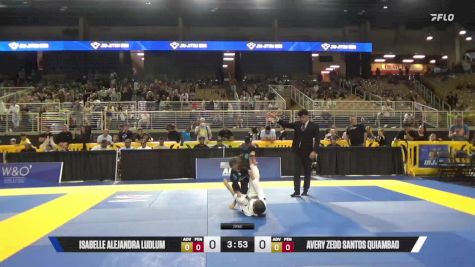 Avery Zedd Santos Quiambao vs Isabelle Alejandra Ludlum 2025 Pan Kids Jiu-Jitsu IBJJF Championship