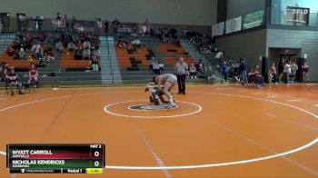 159 lbs Round 4 - Wyatt Carroll, Hartselle vs Nicholas Kendricks, Sparkman