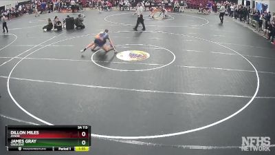 3A 113 lbs Quarterfinal - James Gray, Crescent vs Dillon Miles, Aynor