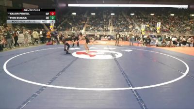 4A-113 lbs Cons. Round 2 - Finn Stalick, Sheridan vs Kaijun Powell, Rock Springs
