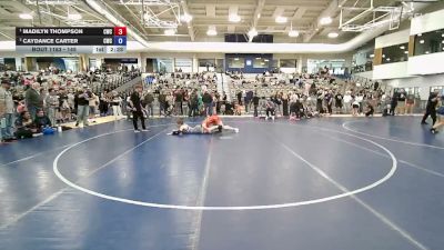 145 lbs Cons. Semi - Madilyn Thompson, Champions Wrestling Club vs Caydance Carter, Cougars Wrestling Club