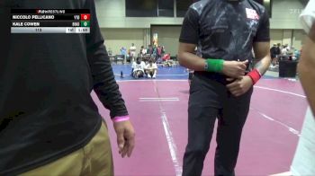 113 lbs Round 5 (6 Team) - Niccolo Pellicano, Venice Takedown Club vs Kale Cowen, BRAWL Silver