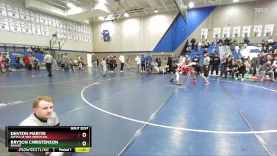 116 lbs 3rd Place Match - Denton Martin, Uintah Jr High Wrestling vs Bryson Christenson, Ravage