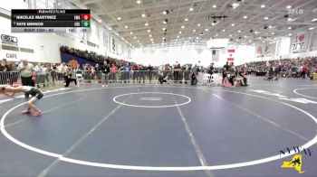 63 lbs Cons. Round 5 - Nikolas Martinez, Empire Wrestling Academy vs Tate Minnoe, Club Not Listed
