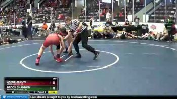 140 lbs Semis & 1st Wrestleback (8 Team) - Zayne Zeeuw, Lowell White vs Brody Shannon, Brighton Orange