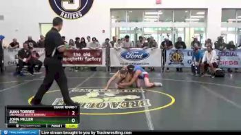 160 lbs Champ. Round 1 - John Miller, Buena vs Juan Torres, San Marcos (Santa Barbara)