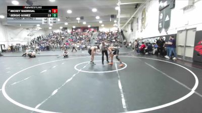 150 lbs Champ. Round 2 - Sergio Gomez, St. John Bosco vs Mickey Madrigal, Palm Springs