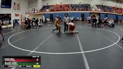 190 lbs Champ. Round 1 - Elijah Josey, St. Frances Academy vs Liam Hall, St. James School