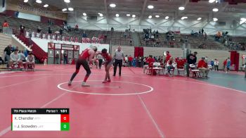 130-142 lbs 7th Place Match - Jayden Scowden, Lafayette Jeff vs Xavier Chandler, Attica