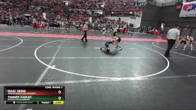 91 lbs Cons. Round 2 - Tanner Kadlec, Oconto Falls/Abrams vs Isaac Heine, Askren Wrestling Academy