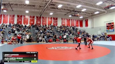 132 lbs Cons. Round 4 - Jimmy Hamoodi, Denver East vs Alex Garcia-Roque, Pueblo Centennial