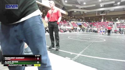 95 lbs Semifinal - Margaret Earnest, Jayhawk vs Alana Behnk, Power House