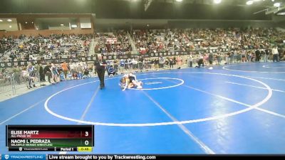 85 lbs Quarterfinal - Naomi L Pedraza, SelahFlo Vikings Wrestling vs Elise Martz, All-Phase WC