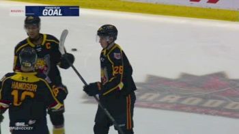 Emil Hemming Scores On the Power Play To Make It 5-0 For Barrie