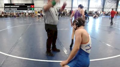 Silver 141 lbs Champ. Round 2 - Grant Braskamp, Wisconsin-Whitewater vs Avery Femrite, Wisconsin-Platteville