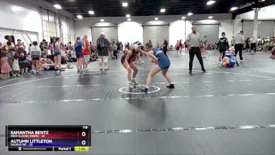 118 lbs Round 4 (8 Team) - Samantha Bentz, MGW Slaying Sirens vs Autumn Littleton, Validus WC