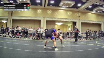 144 lbs Round Of 128 - Coleman Smith, Wright Wreslting Academy vs RyLee Browen, Camel Kids